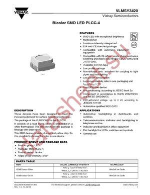 VLMSY3420-GS08 datasheet  